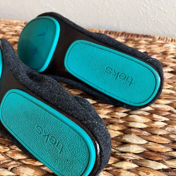 Tieks by Gavrieli Greystone vegan wool gray flats textured slippers shoes 9 - Picture 4 of 9